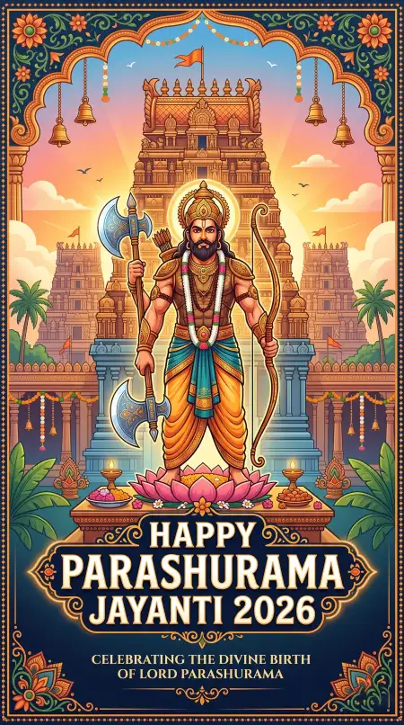 Parashurama Jayanti Clipart Free Download 2026 - Free Happy Parashurama Jayanti Wishes 2026 Download