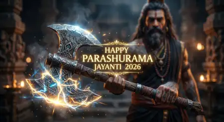 Parashurama Jayanti Hd Wallpaper With Wishes 2026 - Free Happy Parashurama Jayanti Wishes 2026 Download