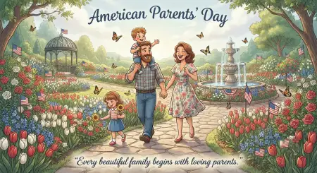 Parents Day Clipart Transparent - Free American Parents Day 2026 Download