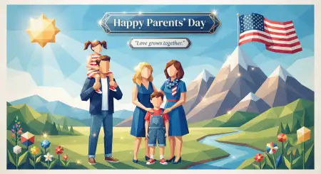 Parents Day Psd Template - Free American Parents Day 2026 Download