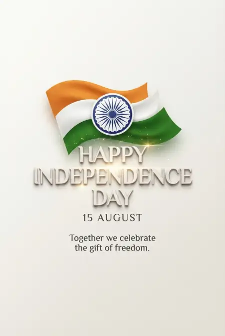 Patriotic Independence Day Wishes 2026 - Free Indian Independence Day Wishes 2026 Download