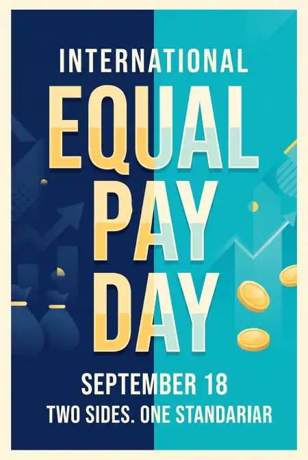 pay equity for women poster - International Equal Pay Day 2026