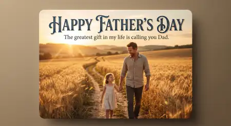 Free Personalized Fathers Day Greeting Card Image Download