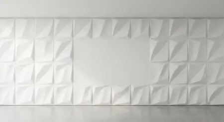 Plain White Background With Floating 3d Panels - Free Backgr Download