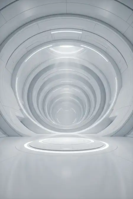 Plain White Background With Minimal 3d Waves - Free Backgr Download