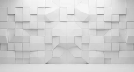 Plain White Background With Minimal Polygon Pattern - Free Backgr Download