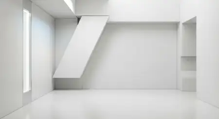 Plain White Background With Premium 3d Composition - Free Backgr Download