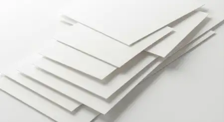 Plain White Background With Thick Card Paper Look - Free Backgr Download