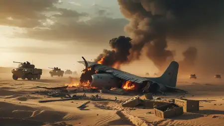 Plane Crash In Desert Background Image - Free Background Download