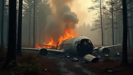 Plane Crash In Forest Background Image - Free Background Download