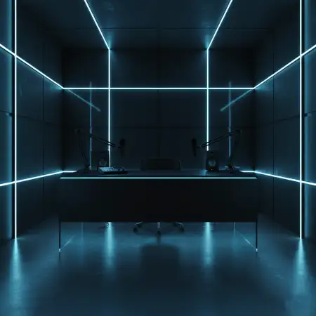 Podcast Studio Background Dark Aesthetic Theme - Free Podcast Studio Background Download