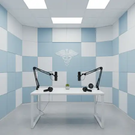 Podcast Studio Background For Video Recording - Free Podcast Studio Background Download