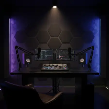 Podcast Studio Background For Zoom Recording - Free Podcast Studio Background Download