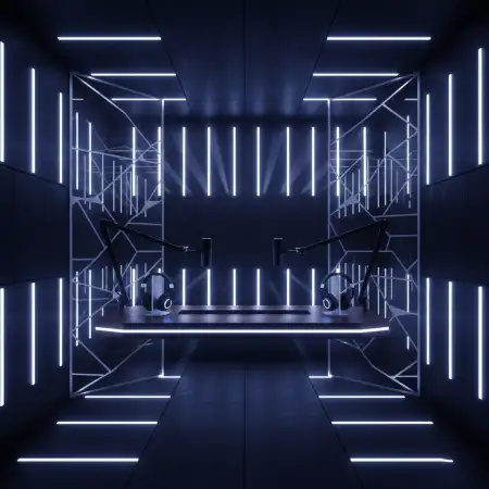 Podcast Studio Background Led Wall Design - Free Podcast Studio Background Download