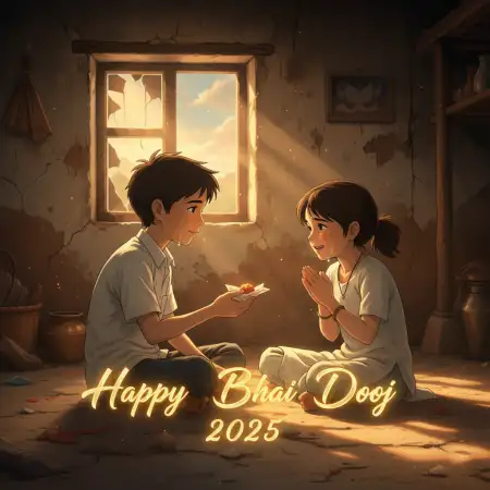 Poetic Happy Bhai Dooj 2025 Wishes Quotes - Free Happy Bhai Dooj 2025 Wishes Download