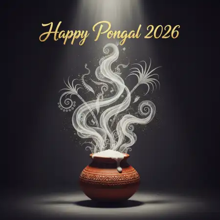 Free Pongal Village Theme Wishes 2026 Background Download