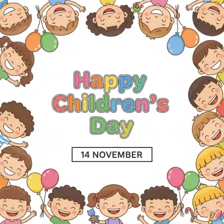 Free Happy Childrens Day Celebration Photo 2025 Background Download