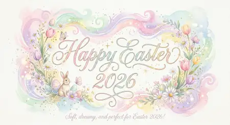 Free Printable Easter 2026 Greeting Templates Image Download