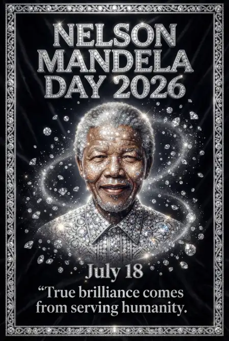 Printable Nelson Mandela Poster 2026 - Free Nelson Mandela Poster 2026 Download