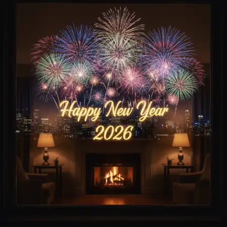 Printable New Year Greeting Card 2026 - Free New Year Greeting Card Download