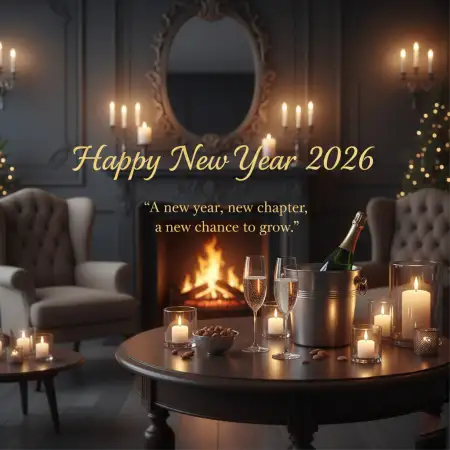 Professional New Year Greeting Card 2026 - Free New Year Greeting Card Download