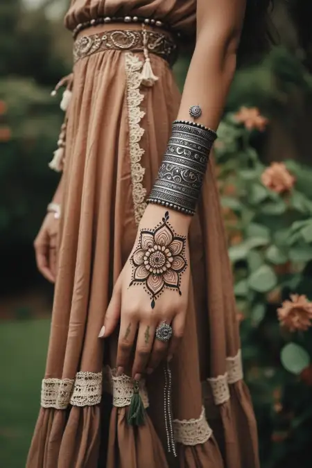 Quick Hand Mehndi Design For Events - Free Related Mehndi Design Image