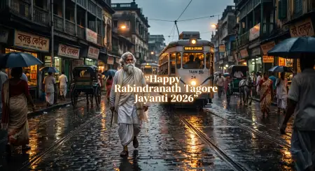 Rabindranath Tagore Jayanti 2026 Aesthetic Background - Free Rabindranath Tagore Jayanti Download