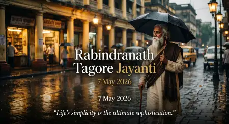 Rabindranath Tagore Jayanti 2026 Celebration Ideas - Free Rabindranath Tagore Jayanti Download