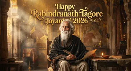 Rabindranath Tagore Jayanti 2026 Creative Images - Free Rabindranath Tagore Jayanti Download