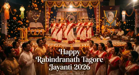 Rabindranath Tagore Jayanti 2026 Festival Graphics - Free Rabindranath Tagore Jayanti Download