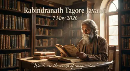 Rabindranath Tagore Jayanti 2026 Tribute Images - Free Rabindranath Tagore Jayanti Download