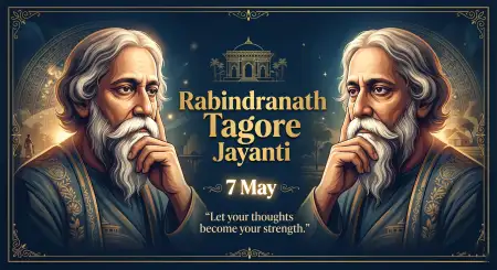 Rabindranath Tagore Jayanti Celebration Banner Hd - Free Rabindranath Tagore Jayanti Download