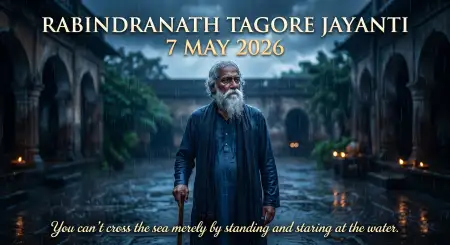 Rabindranath Tagore Jayanti Festival Poster 2026 - Free Rabindranath Tagore Jayanti Download