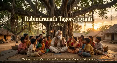 Rabindranath Tagore Jayanti Wishes For Teachers - Free Rabindranath Tagore Jayanti Download