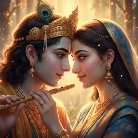 Radha Krishna Wallpapers With Gopis - Free Wallpaper Wallpaper Download