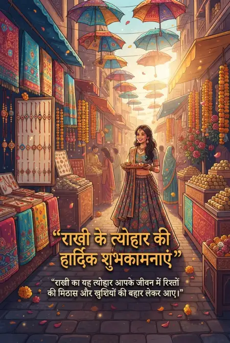 Rakhi Ki Shubhkamnaye Sandesh Hindi Mein - Free Raksha Bandhan Ki Shubhkamnaye In Hindi Download