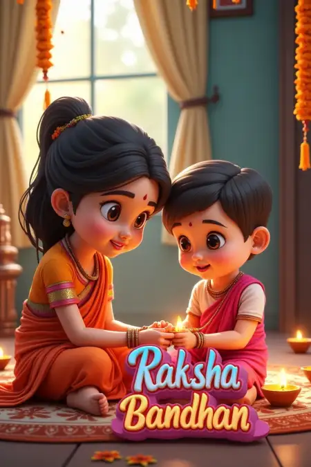 Rakhi Poems In English For School Kids - Free Happy Raksha Bandhan Wishes For Children Download