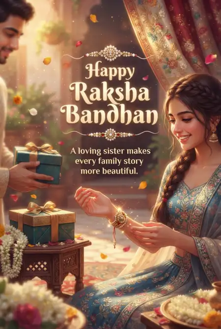 Rakhi Wishes 2026 In English For Family - Free Happy Raksha Bandhan Wishes 2026 Download