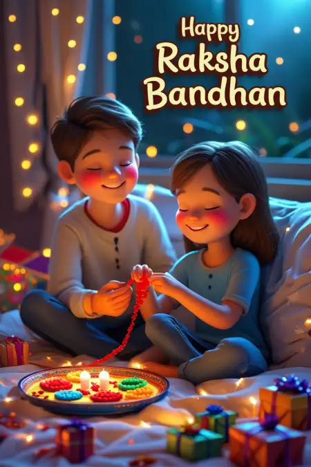Rakhi Wishes For Toddlers - Free Happy Raksha Bandhan Wishes For Children Download