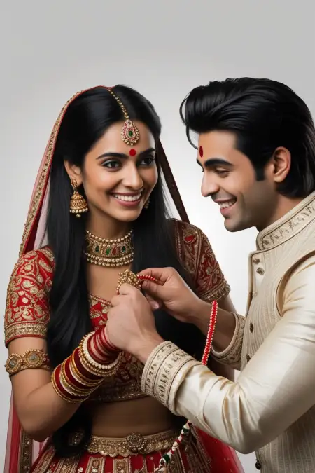 Raksha Bandhan Background In Indian Style - Free Background Download
