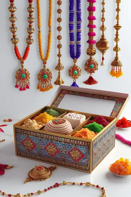 Raksha Bandhan Background In Pink And Gold Theme - Free Pink Background Download