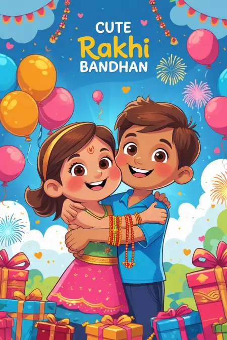 Raksha Bandhan Background With Creative Border - Free Background Download