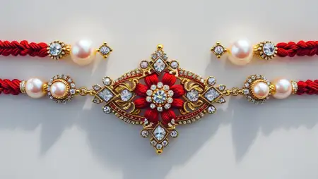 Raksha Bandhan Background With Floral Decoration - Free Background Download