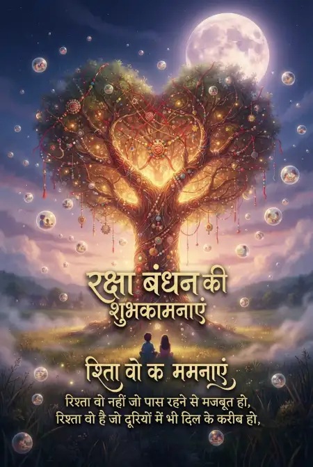 Raksha Bandhan Heartfelt Wishes In Hindi - Free Raksha Bandhan Ki Shubhkamnaye In Hindi Download