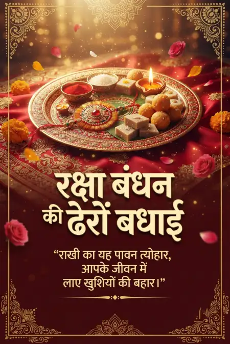 Raksha Bandhan Par Hindi Wishes For Whatsapp - Free Raksha Bandhan Ki Shubhkamnaye In Hindi Download