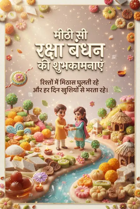 Raksha Bandhan Par Pyar Bhara Sandesh - Free Raksha Bandhan Ki Shubhkamnaye In Hindi Download