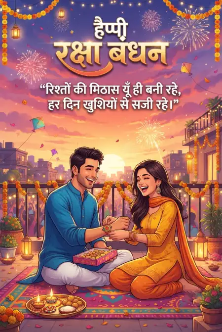 Raksha Bandhan Par Shubhkamna Sandesh In Hindi - Free Raksha Bandhan Ki Shubhkamnaye In Hindi Download