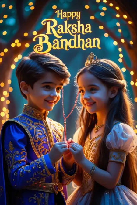 Raksha Bandhan Status For Kids In English - Free Happy Raksha Bandhan Wishes For Children Download