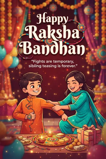 Raksha Bandhan Wishes 2026 For A Strong Sibling Bond - Free Happy Raksha Bandhan Wishes 2026 Download