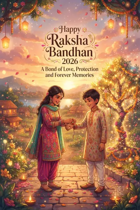 Raksha Bandhan Wishes 2026 For Distance Brother - Free Happy Raksha Bandhan Wishes 2026 Download